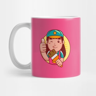 Painter Woman Mug